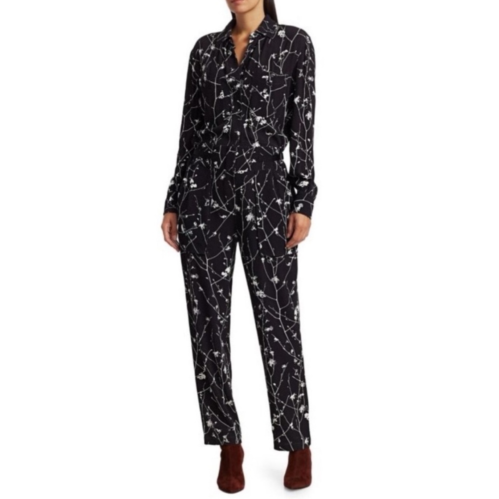 Rag & Bone Therese Printed Long Sleeved Jumpsuit
Adjustable waist NWT Size 10